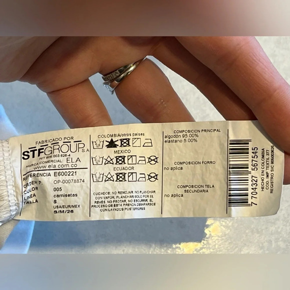 ELA/ Rhinestone LOVE crop top/ Size US S - Picture 6 of 11